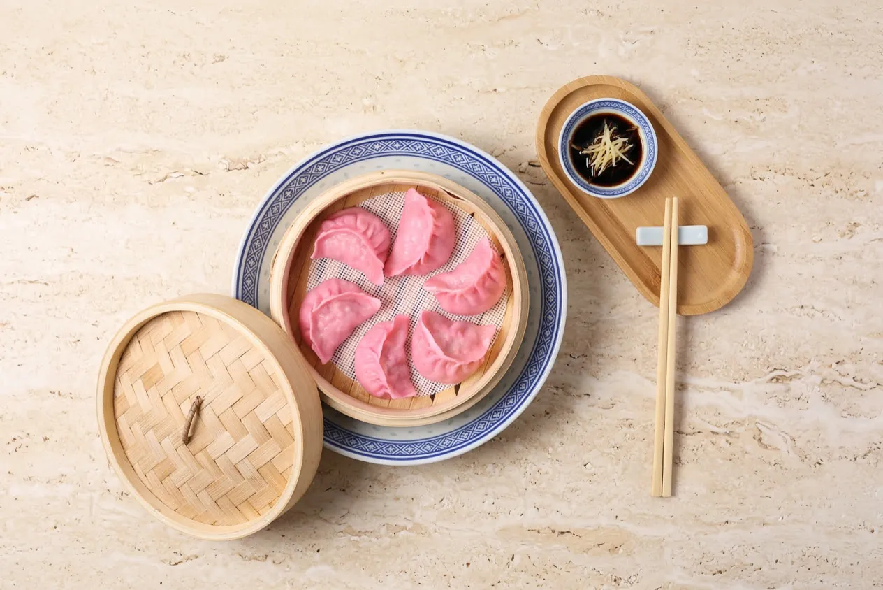 Jiaozi mit Garnelen